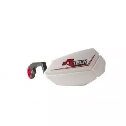 Προστατευτικές χούφτες μηχανής e-bike - mini RACETECH R20 White Προστατευτικές χούφτες μηχανής e-bike - mini RACETECH R20 White