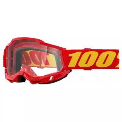 Μάσκα motocross 100% ACCURI 2 RED CLEAR Μάσκα motocross 100% ACCURI 2 RED CLEAR