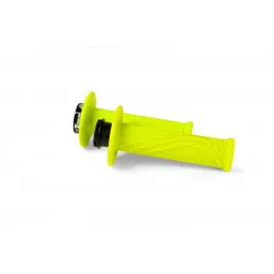 Χειρολαβές μοτοσυκλέτας RACETECH R20 Lock On Grips Wave Neon Yellow