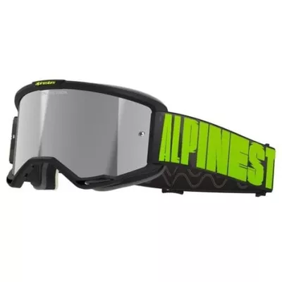 Μάσκα motocross ALPINESTARS VISION 5 HOLLOW CHARCOAL YLLW FL SILVER