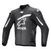 Δερμάτινο μπουφάν μηχανής ALPINESTARS GP PLUS R V4 Airflow BLACK/WHITE