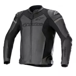 Δερμάτινο μπουφάν μηχανής ALPINESTARS GP Force Airflow BLACK/BLACK