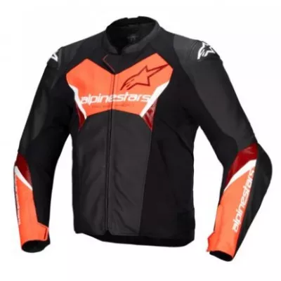 Δερμάτινο μπουφάν μηχανής ALPINESTARS Faster V3 BLACK/RED Δερμάτινο μπουφάν μηχανής ALPINESTARS Faster V3 BLACK/RED