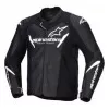 Δερμάτινο μπουφάν μηχανής ALPINESTARS Faster V3 BLACK/WHITE