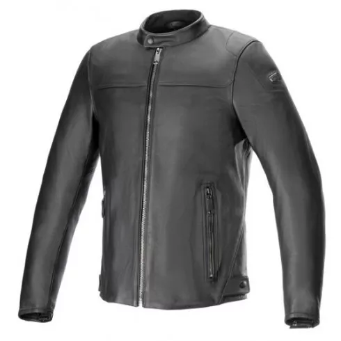 Δερμάτινο μπουφάν μηχανής ALPINESTARS BLACKTRACK BLACK Δερμάτινο μπουφάν μηχανής ALPINESTARS BLACKTRACK BLACK