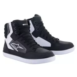 Μποτάκια μηχανής ALPINESTARS J-6 BLACK WATERPROOF Black/White Μποτάκια μηχανής ALPINESTARS J-6 BLACK WATERPROOF Black/White
