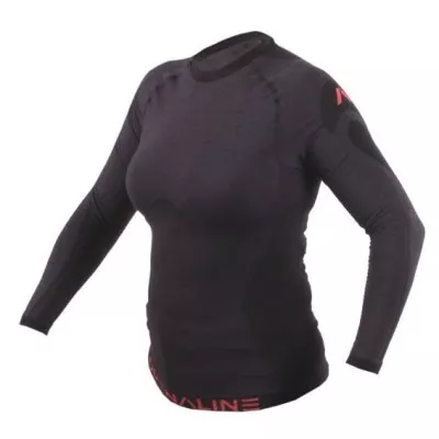 Γυναικεία ισοθερμική μπλούζα ADRENALINE MERINO WOOL BLACK