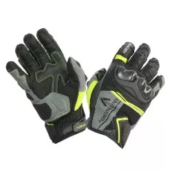 Γάντια μηχανής ADRENALINE HEXAGON BLACK/GREY/FLUO