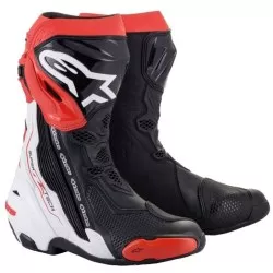 Μπότες μηχανής ALPINESTARS SUPERTECH R Black/White/Red Μπότες μηχανής ALPINESTARS SUPERTECH R Black/White/Red