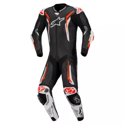 Δερμάτινη στολή αναβάτη ALPINESTARS GP TECH V5 BLACK/WHITE/FLUO RED