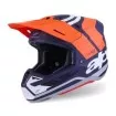 Κράνος motocross ALPINESTARS SM7 CORE ORAN/BLUE thumb