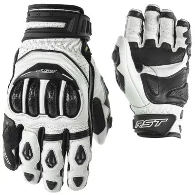 Δερμάτινα γάντια μηχανής RST TRACTECH WHITE Δερμάτινα γάντια μηχανής RST TRACTECH WHITE