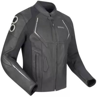 Μπουφάν μηχανής BERING Radial Black/White Μπουφάν μηχανής BERING Radial Black/White