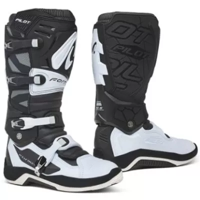 Μπότες μηχανής motocross FORMA Pilot BLACK/WHITE