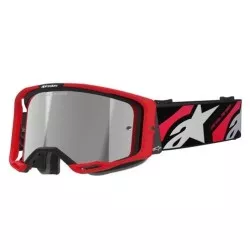 Μάσκα μηχανής motocross ALPINESTARS VISION 8 LUAR Red/ Black/ Mirror SILVER