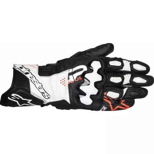 Δερμάτινα γάντια μηχανής ALPINESTARS GP+ R V3 LTHR BK/WT/RD Δερμάτινα γάντια μηχανής ALPINESTARS GP+ R V3 LTHR BK/WT/RD