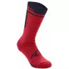 Κάλτσες μηχανής ALPINESTARS MERINO 24 RED/BLACK