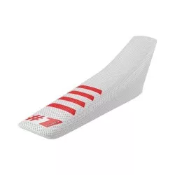Κάλυμμα καθίσματος μοτοσυκλέτας ONEGRIPPER RIBBED White/Red - UNIVERSAL Κάλυμμα καθίσματος μοτοσυκλέτας ONEGRIPPER RIBBED White/Red - UNIVERSAL