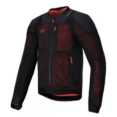 Καλοκαιρινό μπουφάν μηχανής ALPINESTARS TROOP-AIR PRO BLACK/RED
