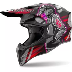 Κράνος motocross AIROH WRAAAP CYBER RED MATT