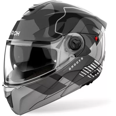 Κράνος μηχανής AIROH SPECKTRE GROOVE GREY FLIP-UP