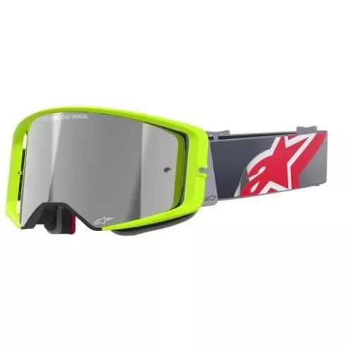 Μάσκα μηχανής motocross ALPINESTARS SUPERTECH CORP YELLOW FLUO Red/ Mirror SILVER Μάσκα μηχανής motocross ALPINESTARS SUPERTECH CORP YELLOW FLUO Red/ Mirror SILVER