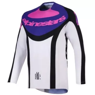 Μπλούζα motocross Alpinestars TECHSTAR KNIF BLACK / GRAY/ PURPLE 