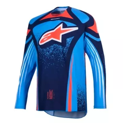 Μπλούζα motocross Alpinestars TECHSTAR NOMUR NAVY/ОRANGE/BLUE
