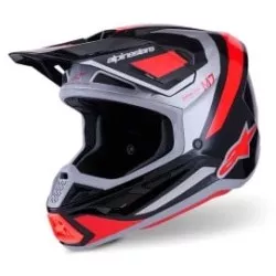 Κράνος μηχανής ALPINESTARS SM7 RISE BLK/RD/SILV