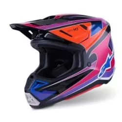 Κράνος μηχανής ALPINESTARS SM7 FUSE BLU/PU/PINK Κράνος μηχανής ALPINESTARS SM7 FUSE BLU/PU/PINK
