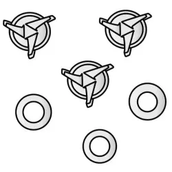 Βίδες για ζελατίνα κράνους Airoh Twist 2.0