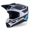 Κράνος motocross ALPINESTARS SM3 HEAT SILV/BL/BLK