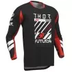 Μπλούζα μηχανής motocross THOR LAUNCHMODE FUTURA BLK/RED thumb