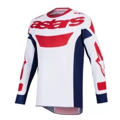 Μπλούζα motocross Alpinestars RIWAY WH/BLUE/RED