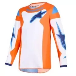 Παιδική μπλούζα motocross Alpinestars FLUID GRID ORAN/BLUE Παιδική μπλούζα motocross Alpinestars FLUID GRID ORAN/BLUE