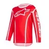 Παιδική μπλούζα motocross Alpinestars FLUID APEX RED/WHITE