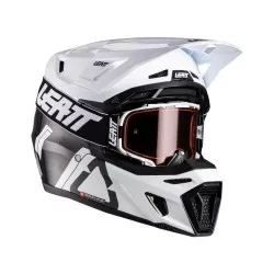 Κράνος μηχανής motocross LEATT Kit Moto 9.5 Carbon/White V26 Κράνος μηχανής motocross LEATT Kit Moto 9.5 Carbon/White V26