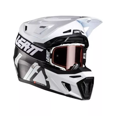 Κράνος motocross LEATT Kit Moto 9.5 Carbon/White V26