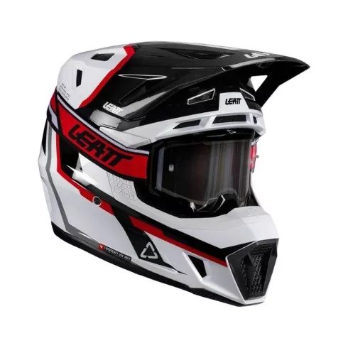 Κράνος μηχανής motocross LEATT Kit Moto 7.5 White/Red V26 Κράνος μηχανής motocross LEATT Kit Moto 7.5 White/Red V26