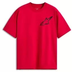 Κοντομάνικο μπλουζάκι ALPINESTARS SS CSF OVERSIZED ONE RED