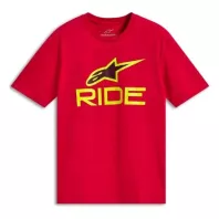 Κοντομάνικο μπλουζάκι ALPINESTARS SS CSF RIDE 4.0 RED/HI VIS YW/BK