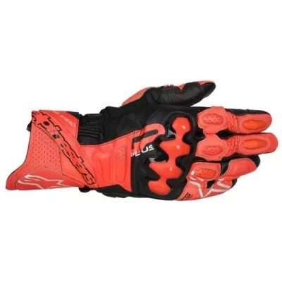 Γάντια μηχανής ALPINESTARS GP+ R V3 LTHR RED Fluo