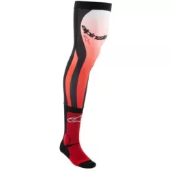 Κάλτσες motocross ALPINESTARS KNEE BRACE RED/WT