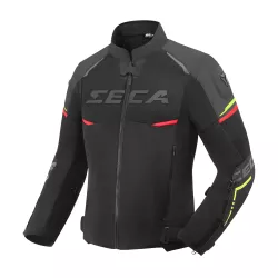 Μπουφάν μηχανής SECA AIRFLOW III BLACK/RED/FLUO