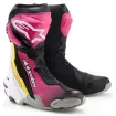 Μπότες μηχανής ALPINESTARS SUPERTECH R V2 Black/Pink/White/Yellow thumb