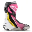 Μπότες μηχανής ALPINESTARS SUPERTECH R V2 Black/Pink/White/Yellow thumb