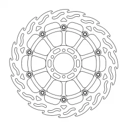 Δισκόπλακα MOTO-MASTER BRAKE ROTOR FLOAT FLAME APRILIA TUONO V4 1100 RR ABS 23