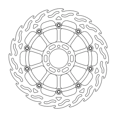 Δισκόπλακα MOTO-MASTER BRAKE ROTOR FLOAT FLAME APRILIA TUONO V4 1100 RR ABS 23