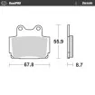Τακάκια φρένων MOTO-MASTER BRAKE PAD CERAMIC YAMAHA XJ 600 N 03 thumb