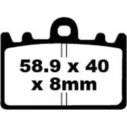 Τακάκια μοτοσυκλέτας EBC SINTERED HH FA180HH